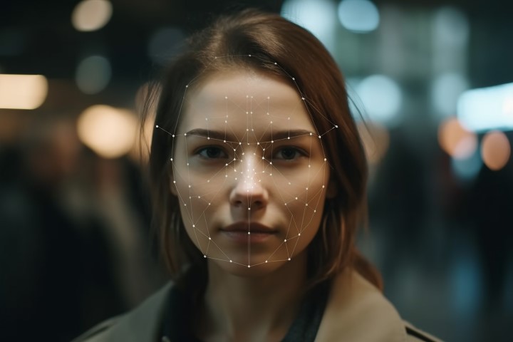 photo of facial recognition system